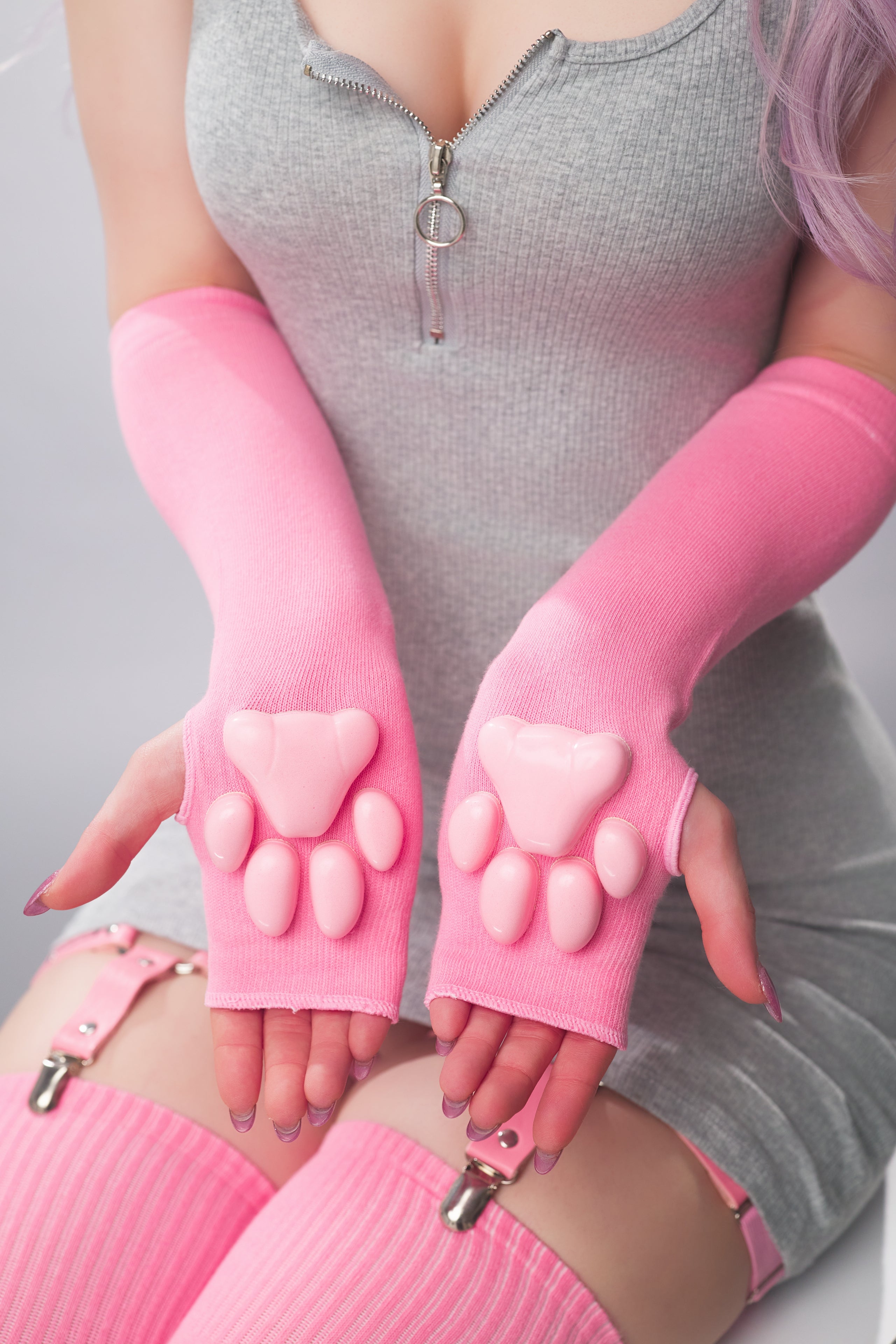ToeBeanies Pink Mittens