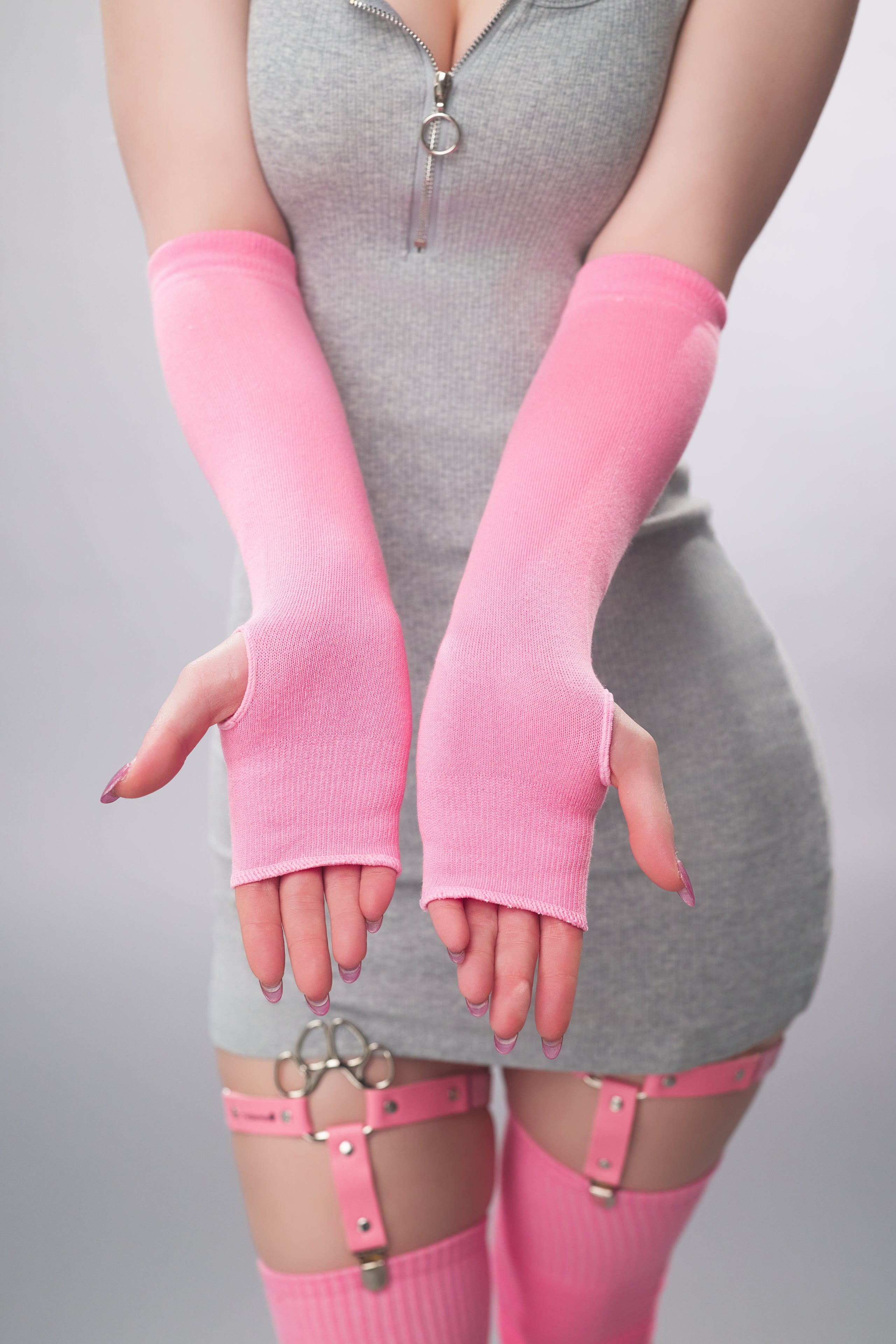 "Just Plain" ToeBeanies Pink Mittens