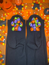 Load image into Gallery viewer, &quot;FrankenBeanies&quot; ToeBeanies Black Thigh-High Socks
