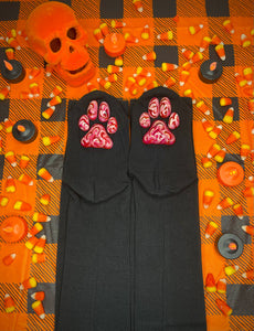 "ToeBrainies" ToeBeanies Black Thigh-High Socks