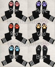 Load image into Gallery viewer, PREORDER CUSTOM Color on Black Socks with Bands