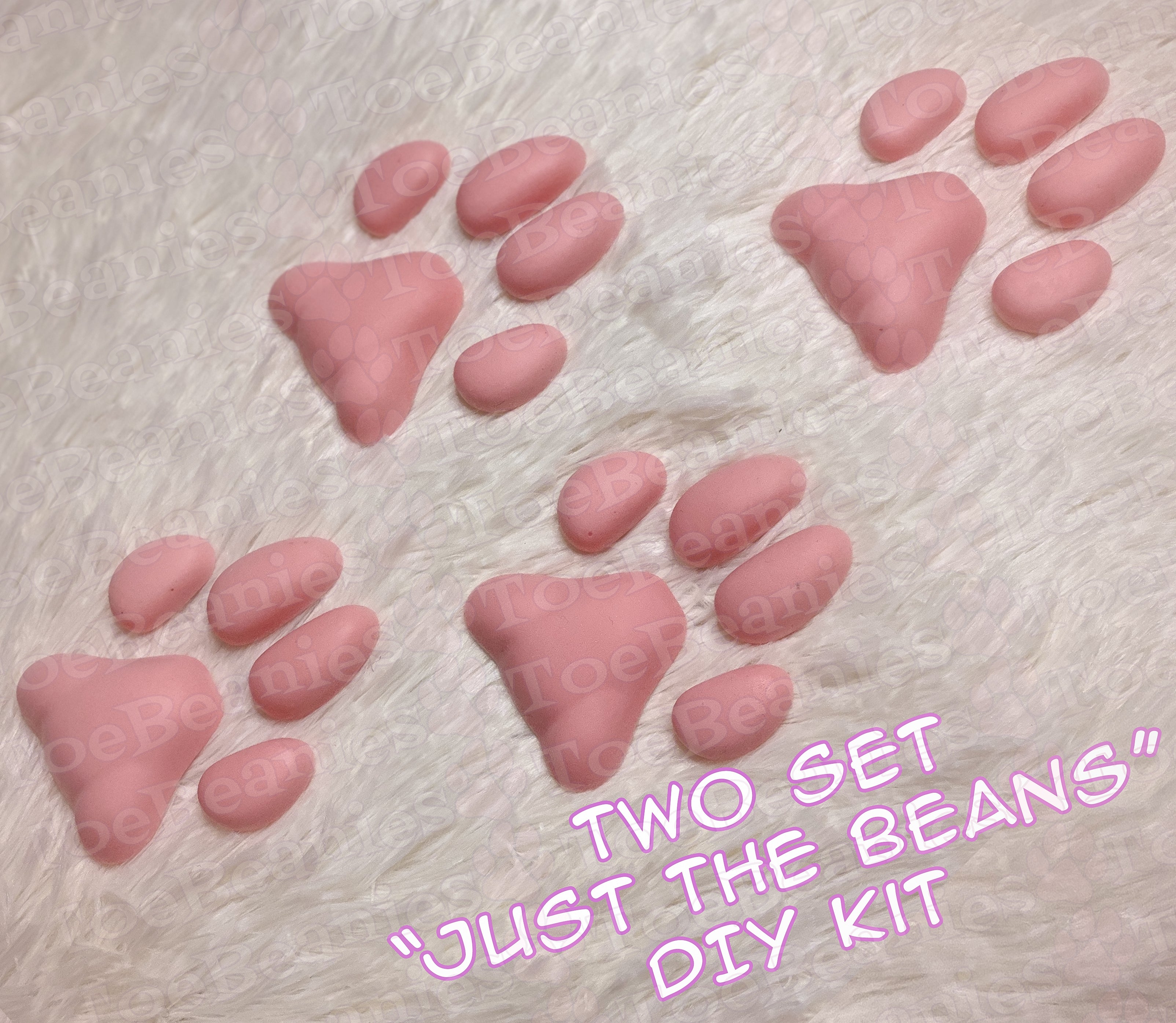PREORDER 2 SET Kitten Pawpads "Just the Beans" DIY ToeBeanies Kit
