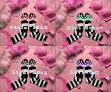 Load image into Gallery viewer, PREORDER CUSTOM COLOR Black &amp; White Striped ToeBeanies